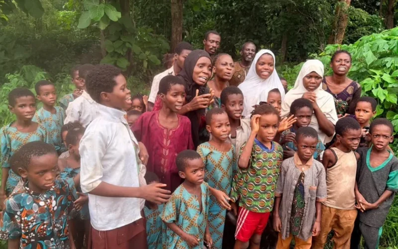 Rescued pupils and teachers from the Oyo school abduction after regaining freedom