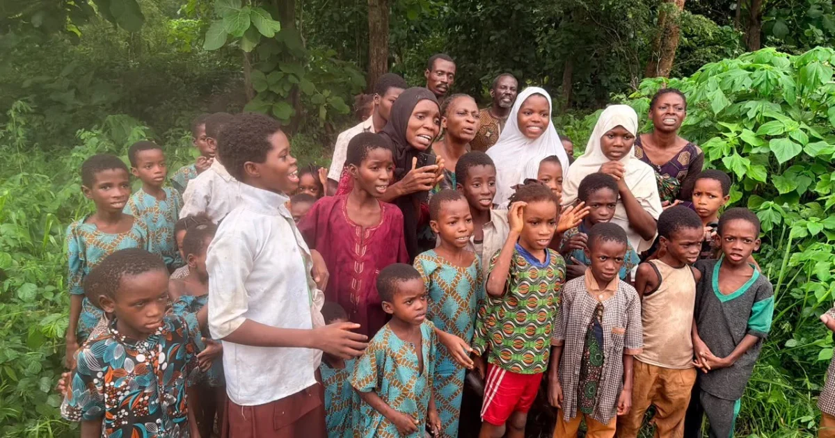 Rescued pupils and teachers from the Oyo school abduction after regaining freedom