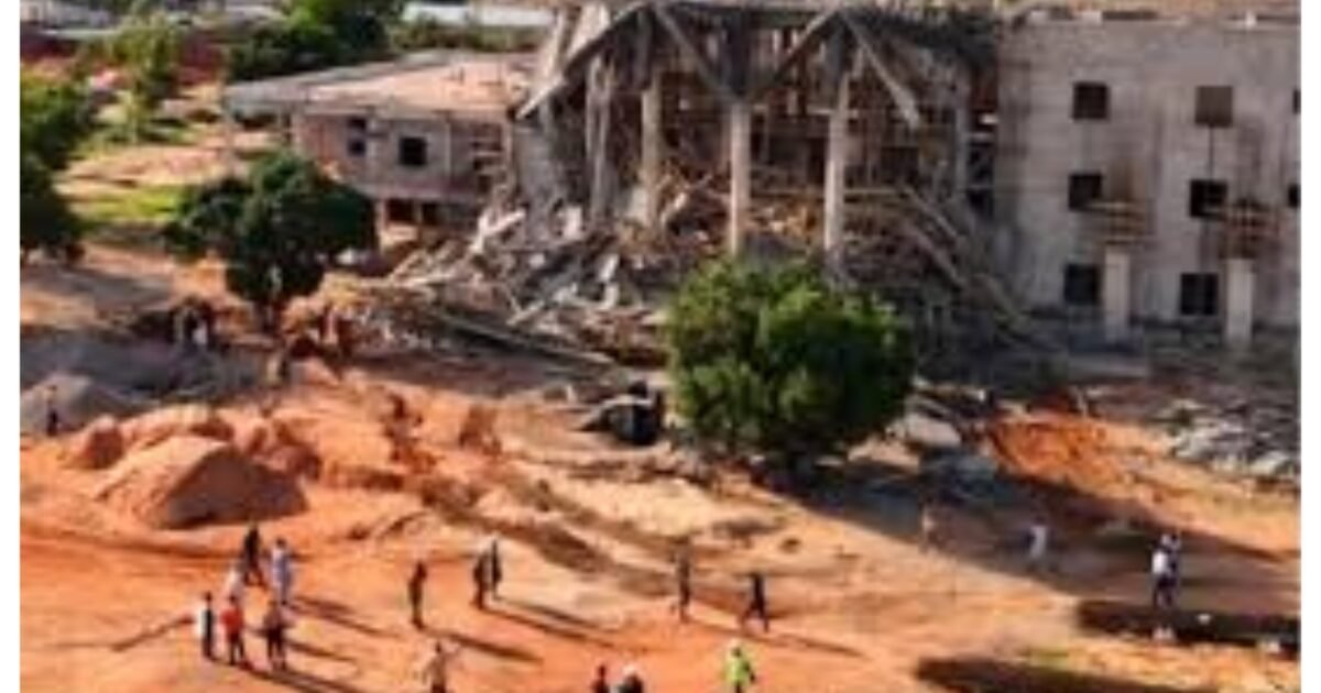 Gombe Assembly complex construction site after the canopy collapse