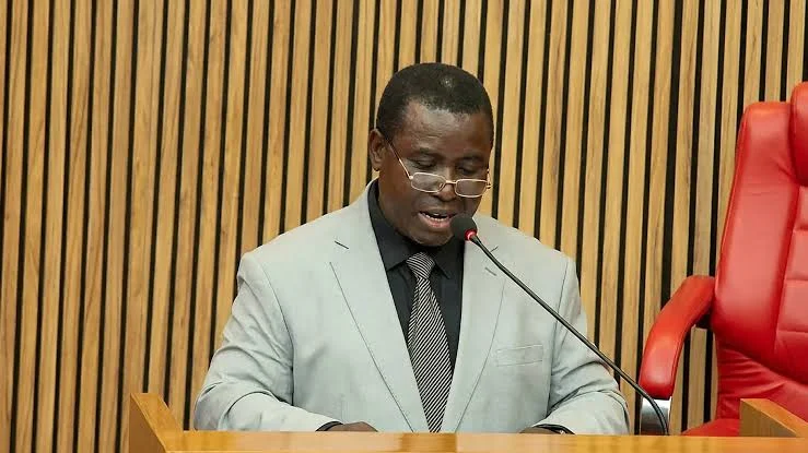 INEC Chairman Joash Amupitan speaking at a public event