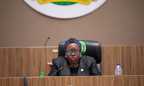 Chief Justice of Nigeria Kudirat Kekere-Ekun at a court event
