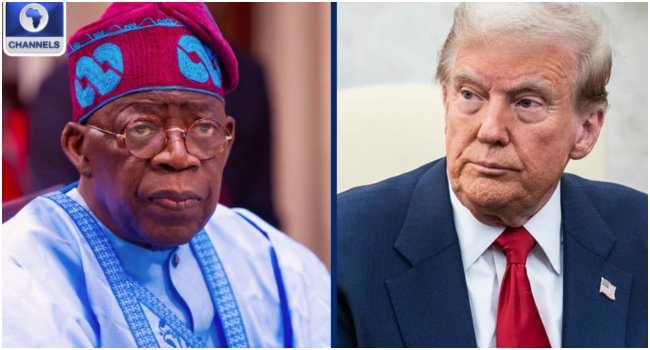 President Bola Tinubu and Donald Trump