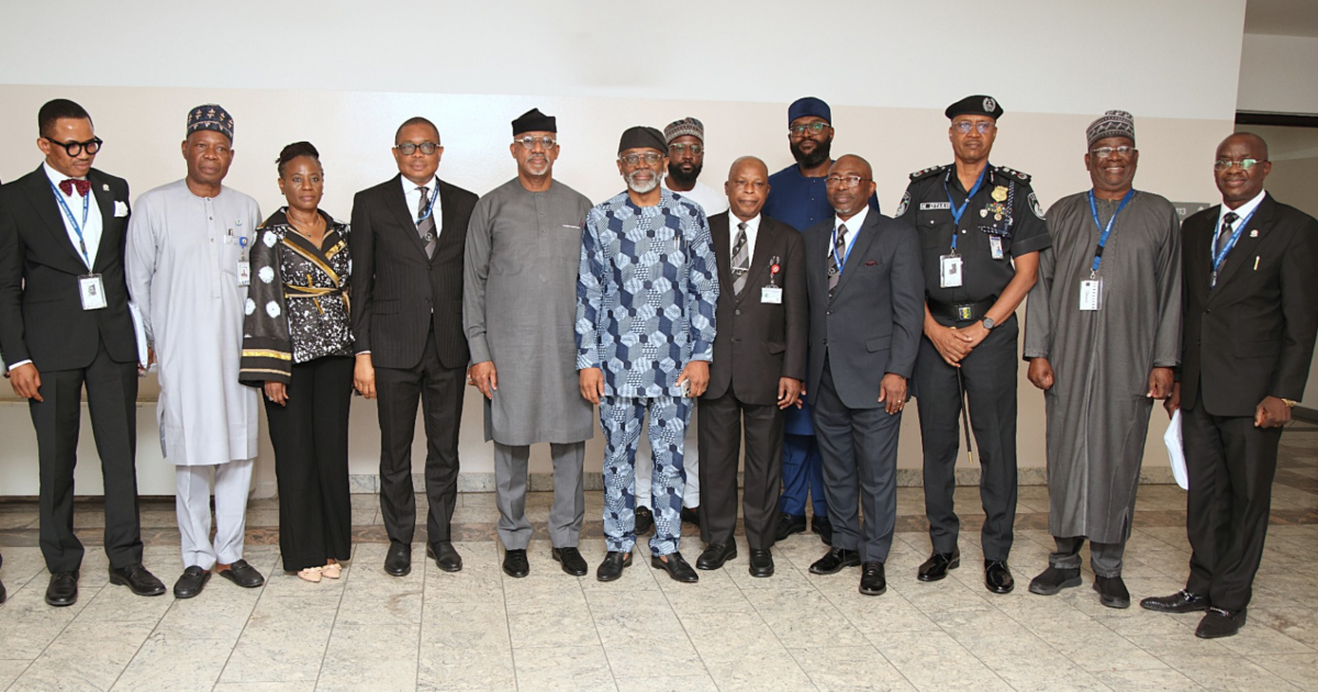 Officials at the inauguration of the Presidential Working Group on the National Policing Bill in Abuja