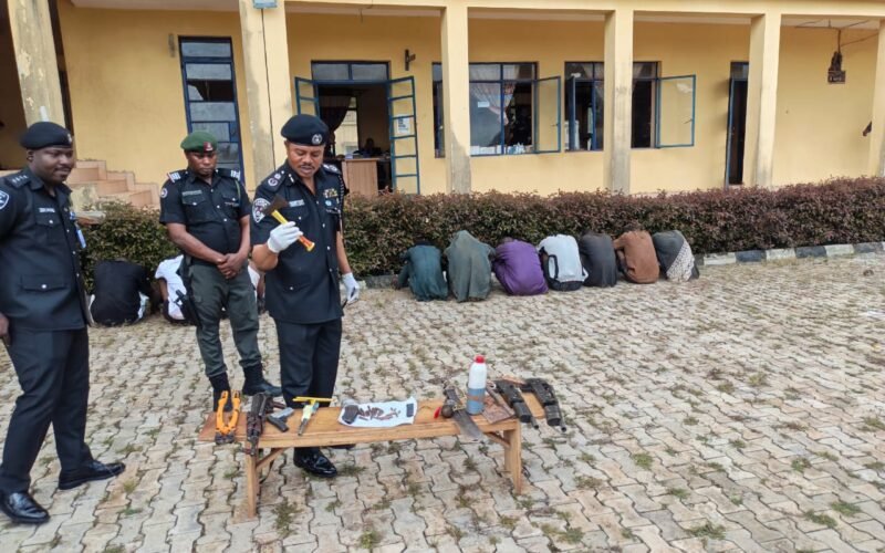 Source-origin image from the Ondo police arrest report