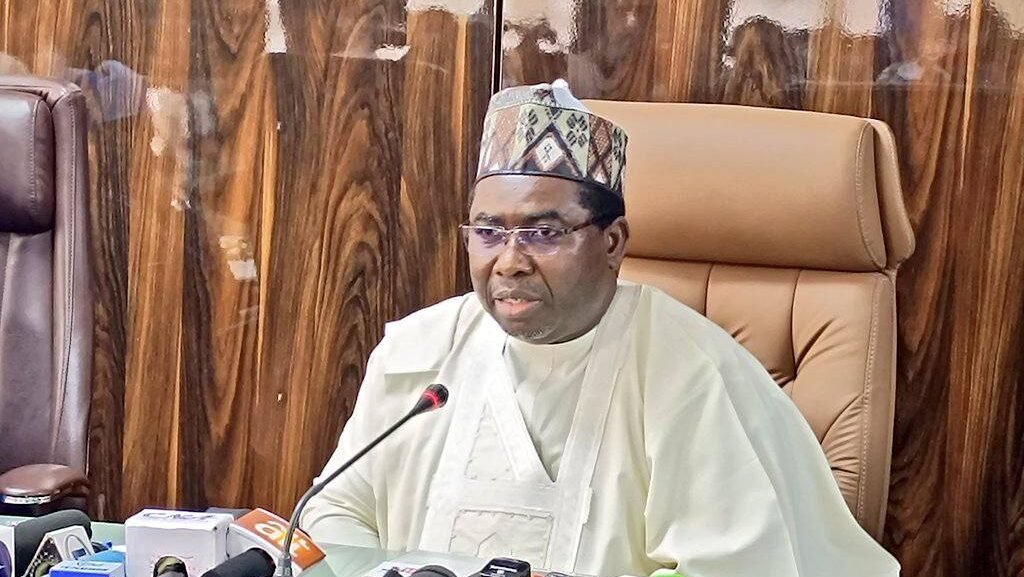 INEC Chairman Joash Amupitan at a meeting