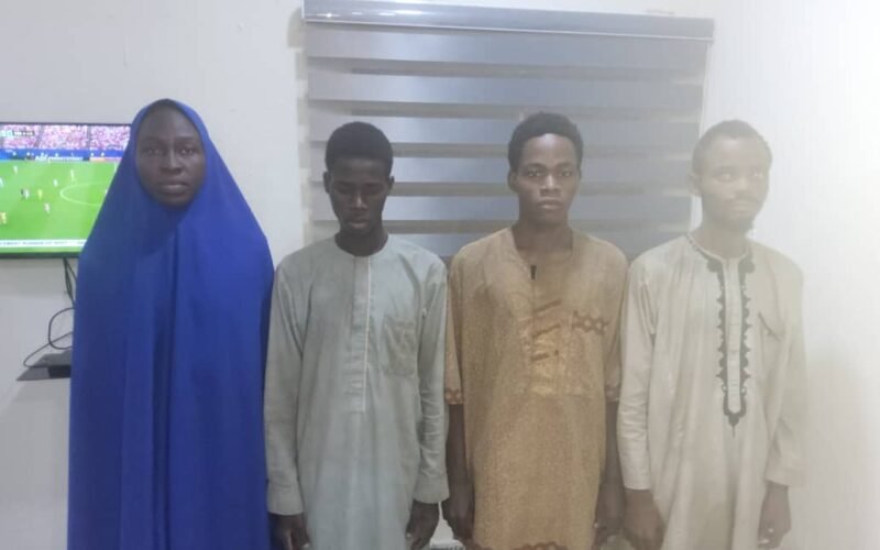 Four rescued Federal Polytechnic Kaura Namoda students