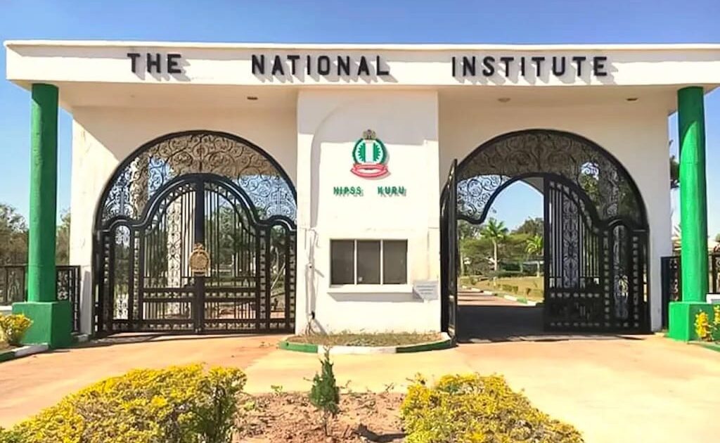 Entrance gate of the National Institute for Policy and Strategic Studies in Kuru
