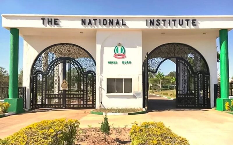 Entrance gate of the National Institute for Policy and Strategic Studies in Kuru
