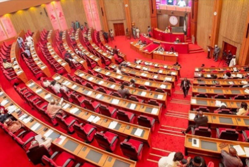 Nigerian Senate chamber during plenary