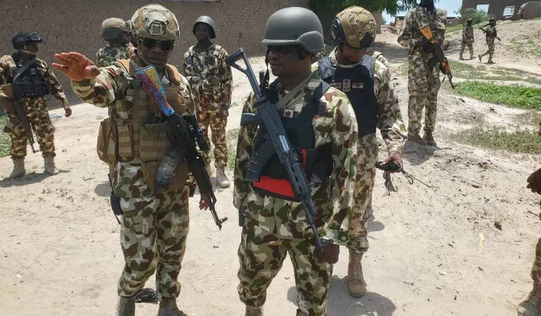 Illustrative Nigerian troops during a security operation in Borno