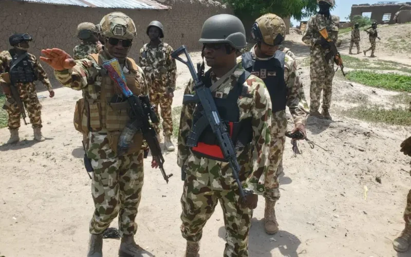 Illustrative Nigerian troops during a security operation in Borno