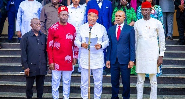 South-East governors at a public briefing