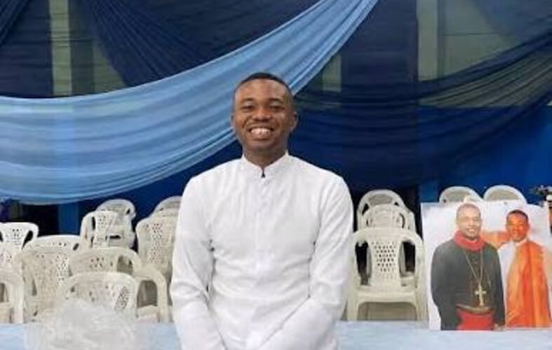 Seminarian Kelvin Ochai after his safe return