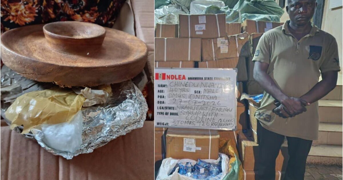 NDLEA cocaine concealment materials from the China and Italy shipment interception