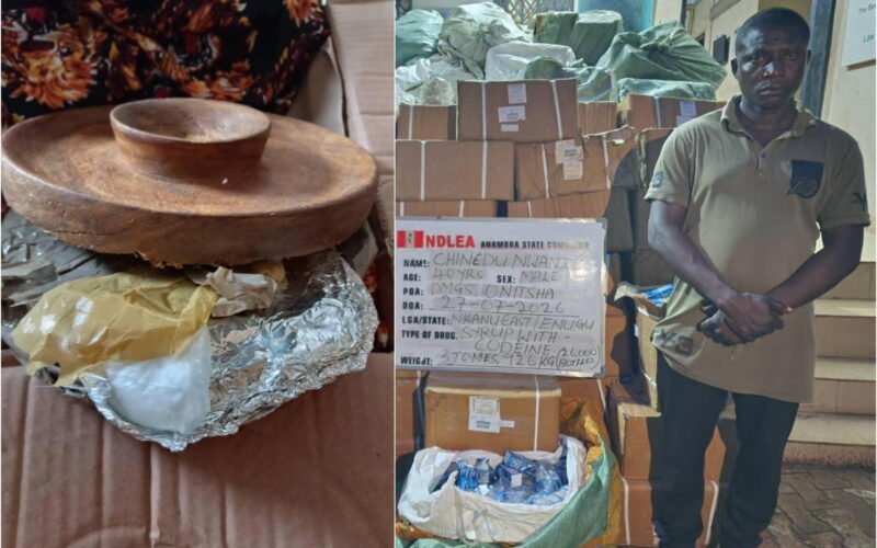 NDLEA cocaine concealment materials from the China and Italy shipment interception