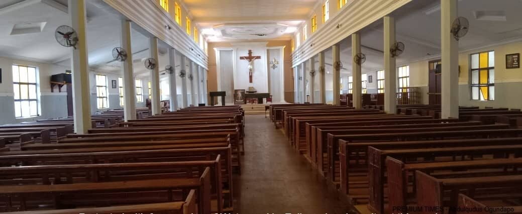 Catholic church interior used as contextual image for Enugu abduction report