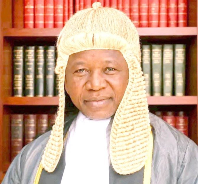 Justice Faruk Hassan Bunza in judicial robes