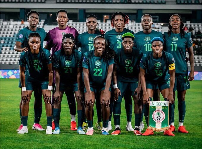 Nigeria Super Falcons lineup at WAFCON 2026