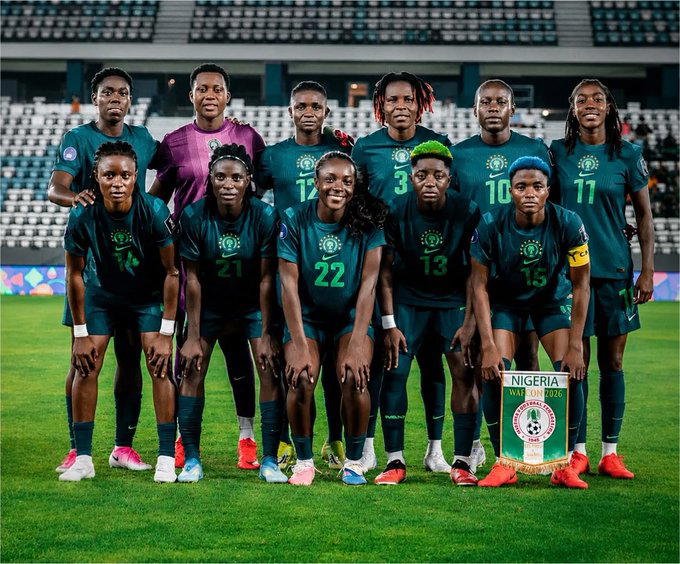Nigeria Super Falcons lineup at WAFCON 2026