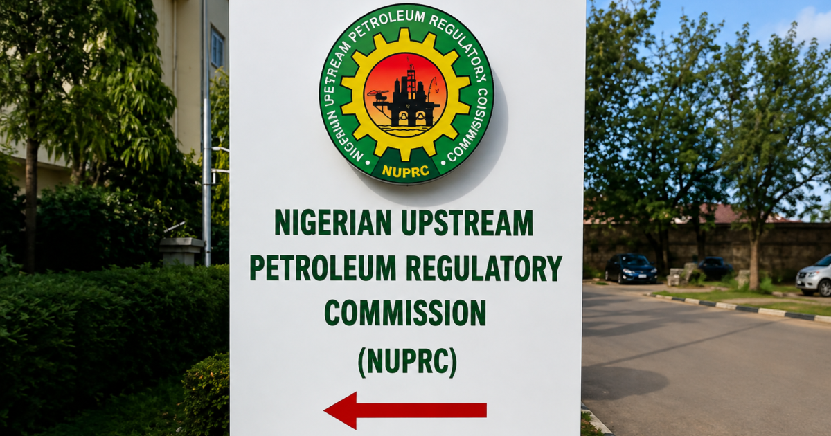 NUPRC signboard in Abuja, used contextually for the proposed domestic crude and gas swap arrangement.