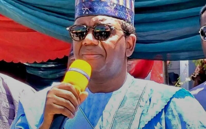 Bello Matawalle, Minister of State for Defence, speaking at a public event
