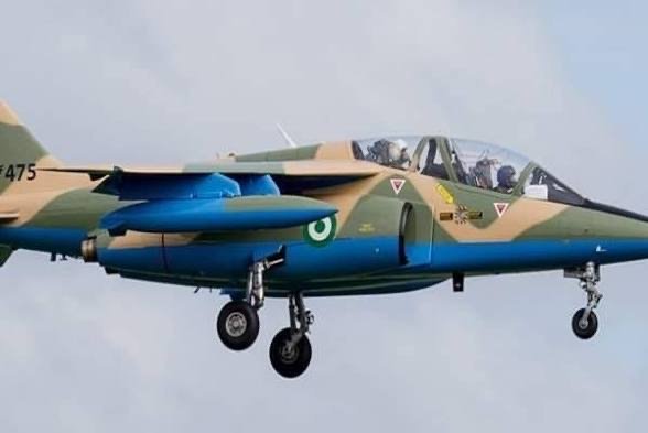 Nigerian Air Force aircraft in flight