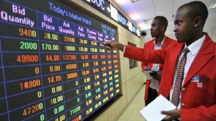 Nigerian stock market trading board, used as a contextual image for FTSE Russell’s Nigeria frontier market status decision.