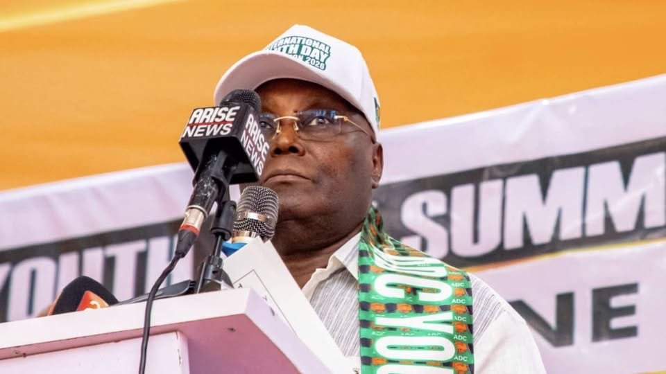 Atiku Abubakar speaking at a public event
