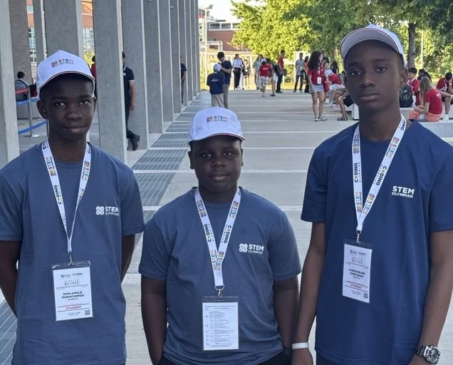 Nigerian students at an international STEM event, used as a contextual image for the Chevening scholarship application report