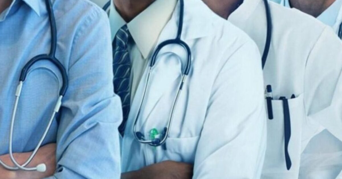 Doctors in white coats used as a contextual image for a medical labour story