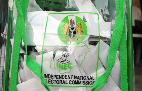 INEC branded election material bag used as a contextual image for Osun poll logistics