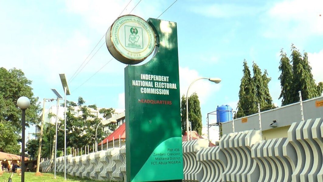 INEC headquarters sign in Abuja, used as a contextual image for an Osun ballot report.