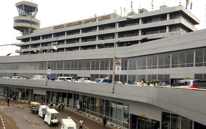Murtala Muhammed Airport in Lagos, where passengers were affected by aviation union disruption