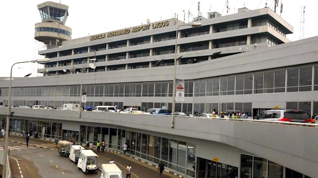 Murtala Muhammed Airport in Lagos, where passengers were affected by aviation union disruption