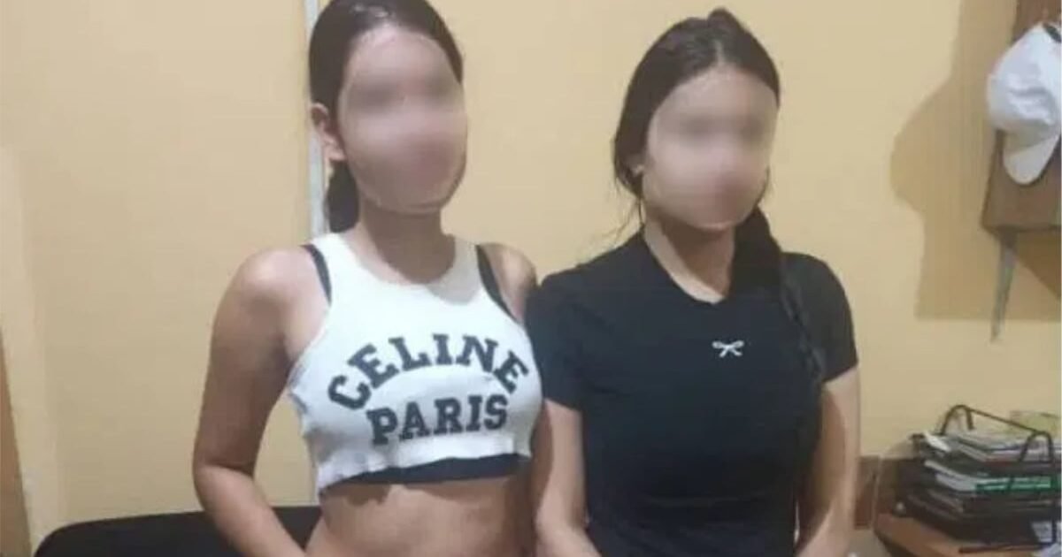 Two rescued Colombian women in Lagos with their faces blurred for privacy