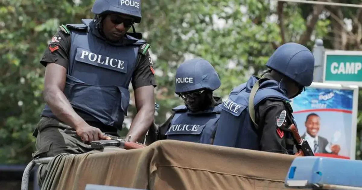 Nigerian police officers on duty, used as a contextual image for a Niger recovery story.