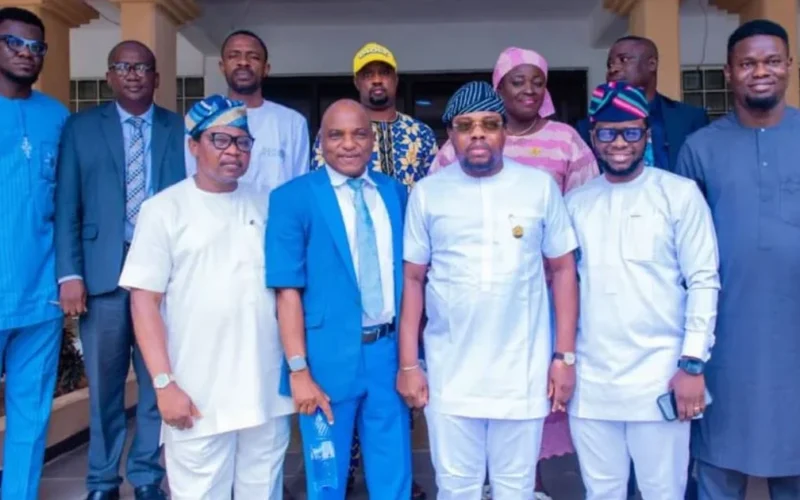 Members of the Osun State Election Violence Relief Committee pose for a group photograph.