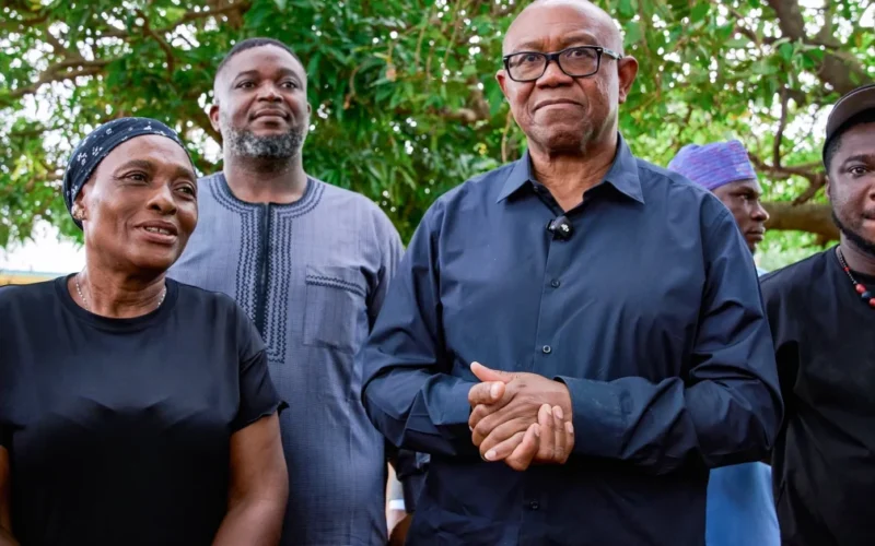 Peter Obi during a visit connected to the Benue attack communities