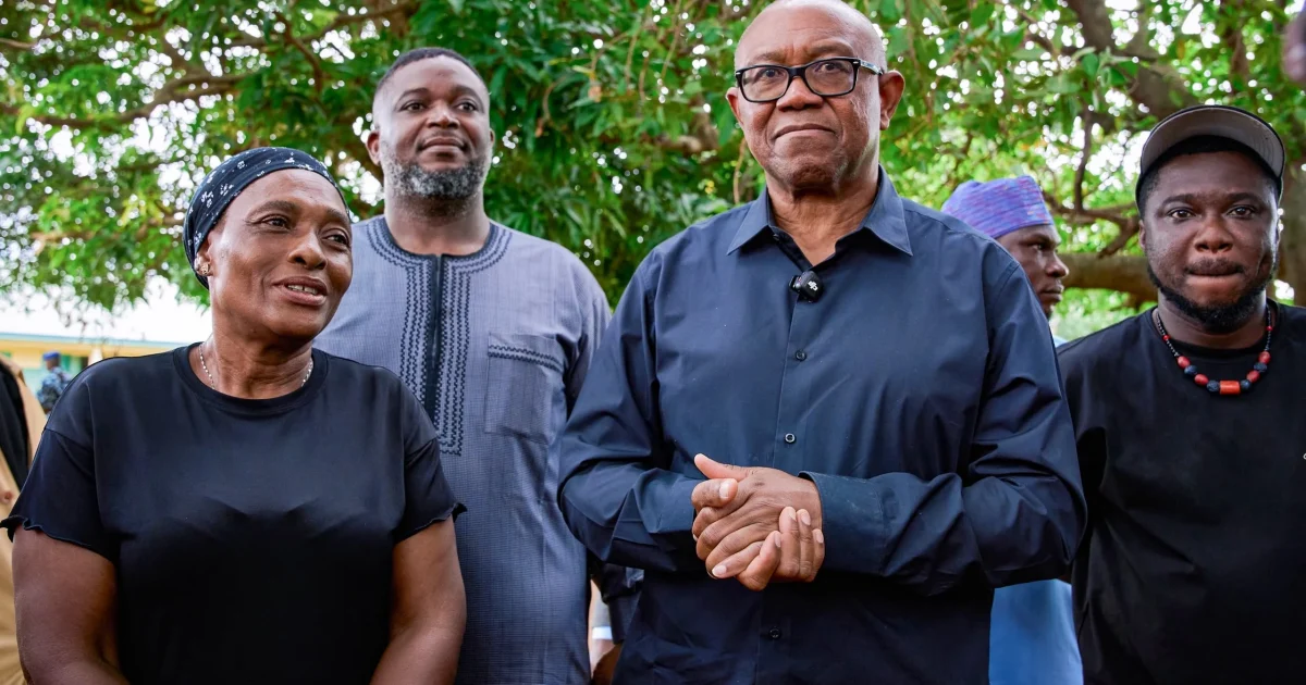 Peter Obi during a visit connected to the Benue attack communities