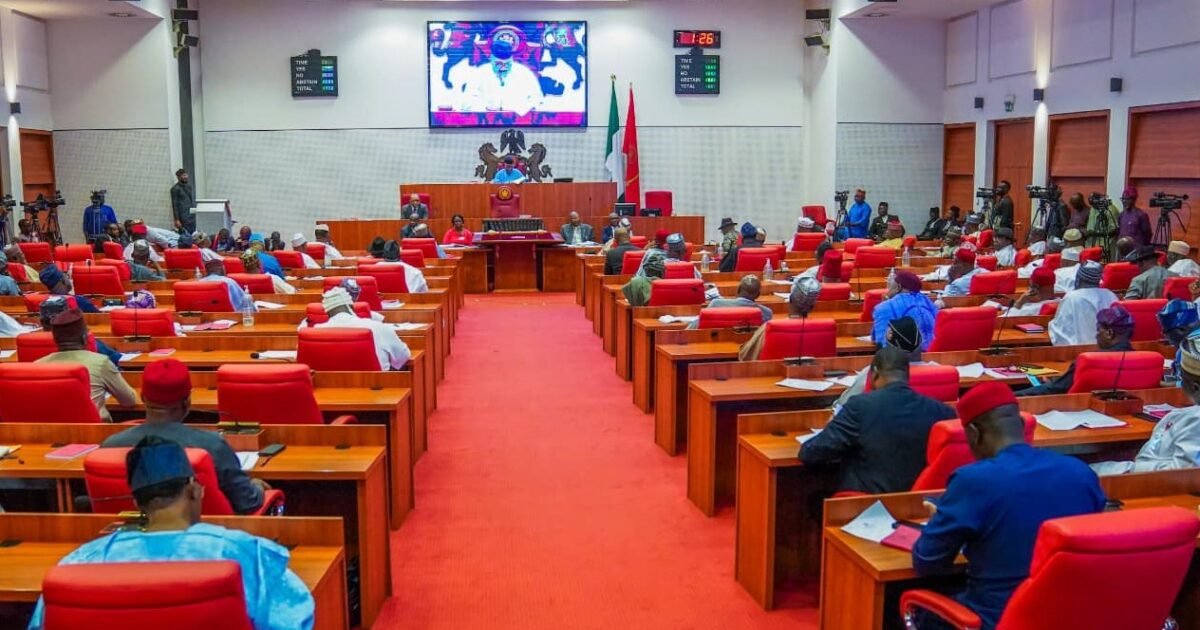 Nigerian Senate chamber during plenary