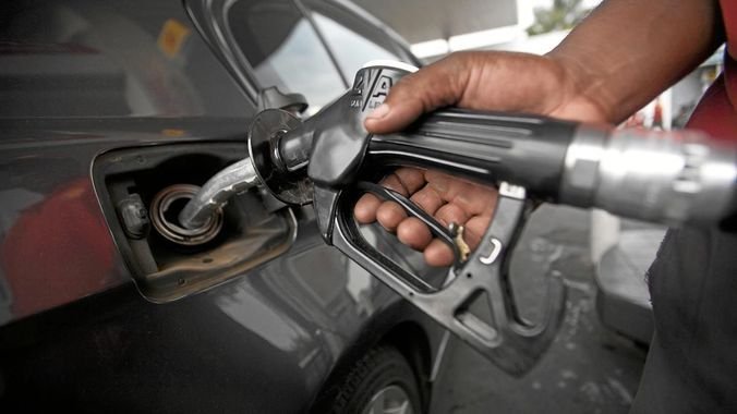 A petrol pump nozzle at a filling station. Source-origin contextual image from Vanguard.