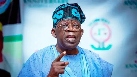 President Bola Tinubu speaking at an official event