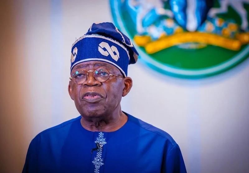 President Bola Tinubu speaking during an official appearance