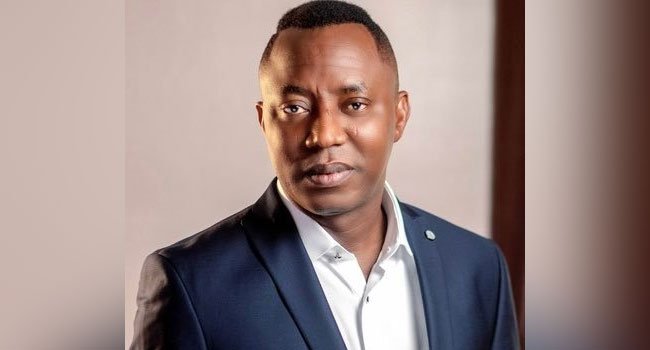 Omoyele Sowore in a formal portrait used by Channels TV