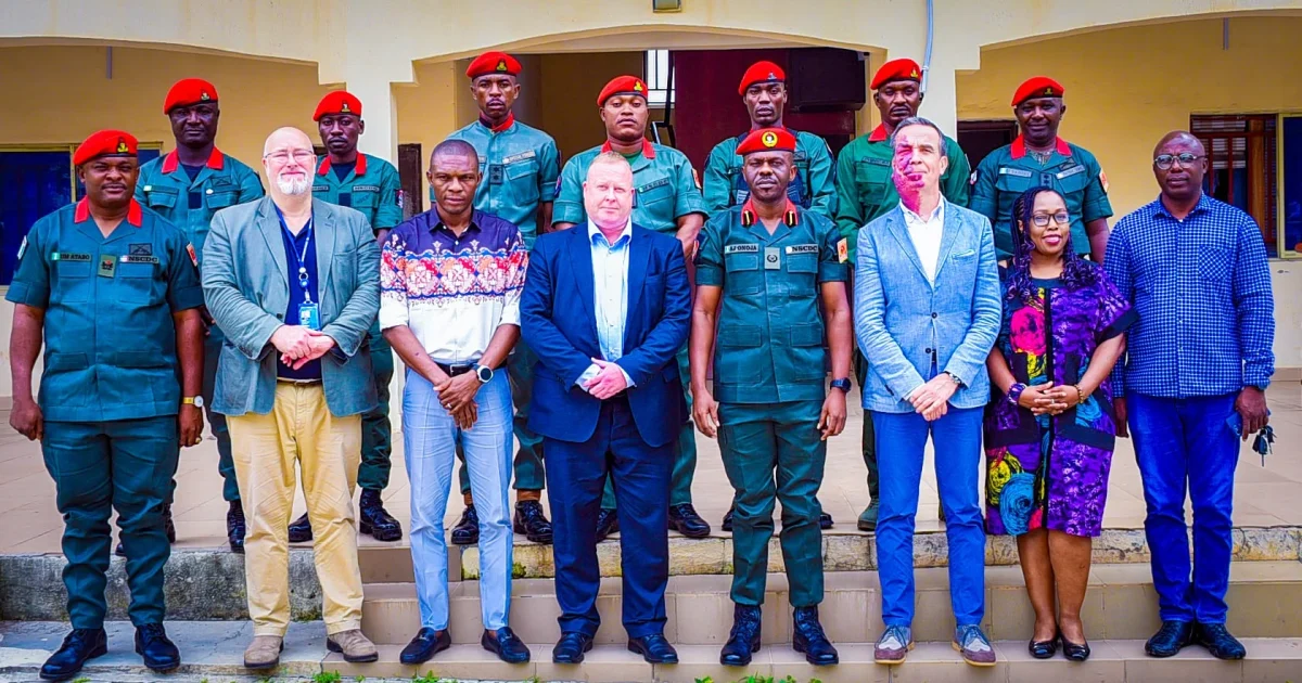 UNODC delegation and NSCDC Mining Marshals during a meeting in Abuja