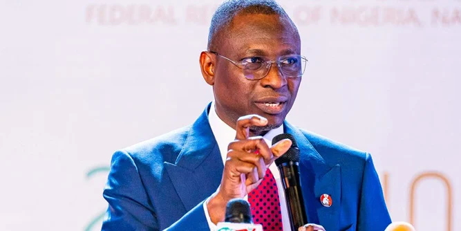 EFCC Chairman Ola Olukoyede speaking at a public event