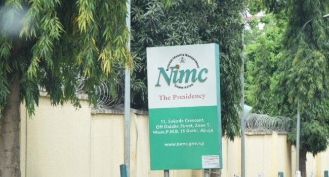 NIMC signboard in Abuja