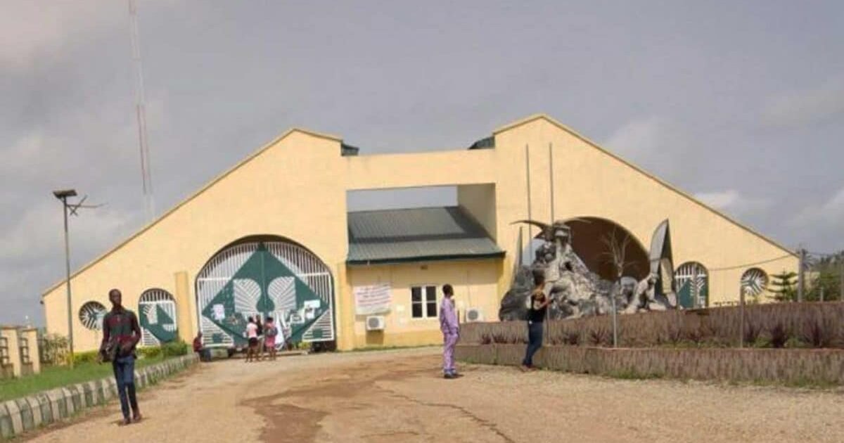 Federal University Oye-Ekiti campus gate