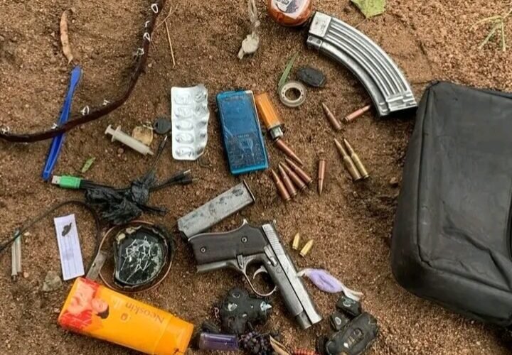 Weapons and ammunition recovered by Operation Whirl Stroke troops during an operation in Katsina-Ala, Benue State.
