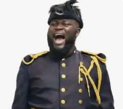 James Okoye in ceremonial clothing, used with the Nnewi Catholic knight arrest report